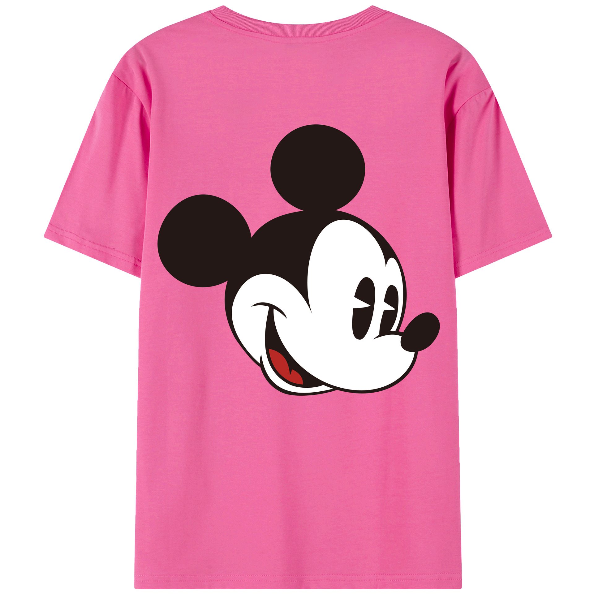 （画像用） ミッキーマウス Mickey Mouse レディース半袖Tシャツ(バックプリント)
